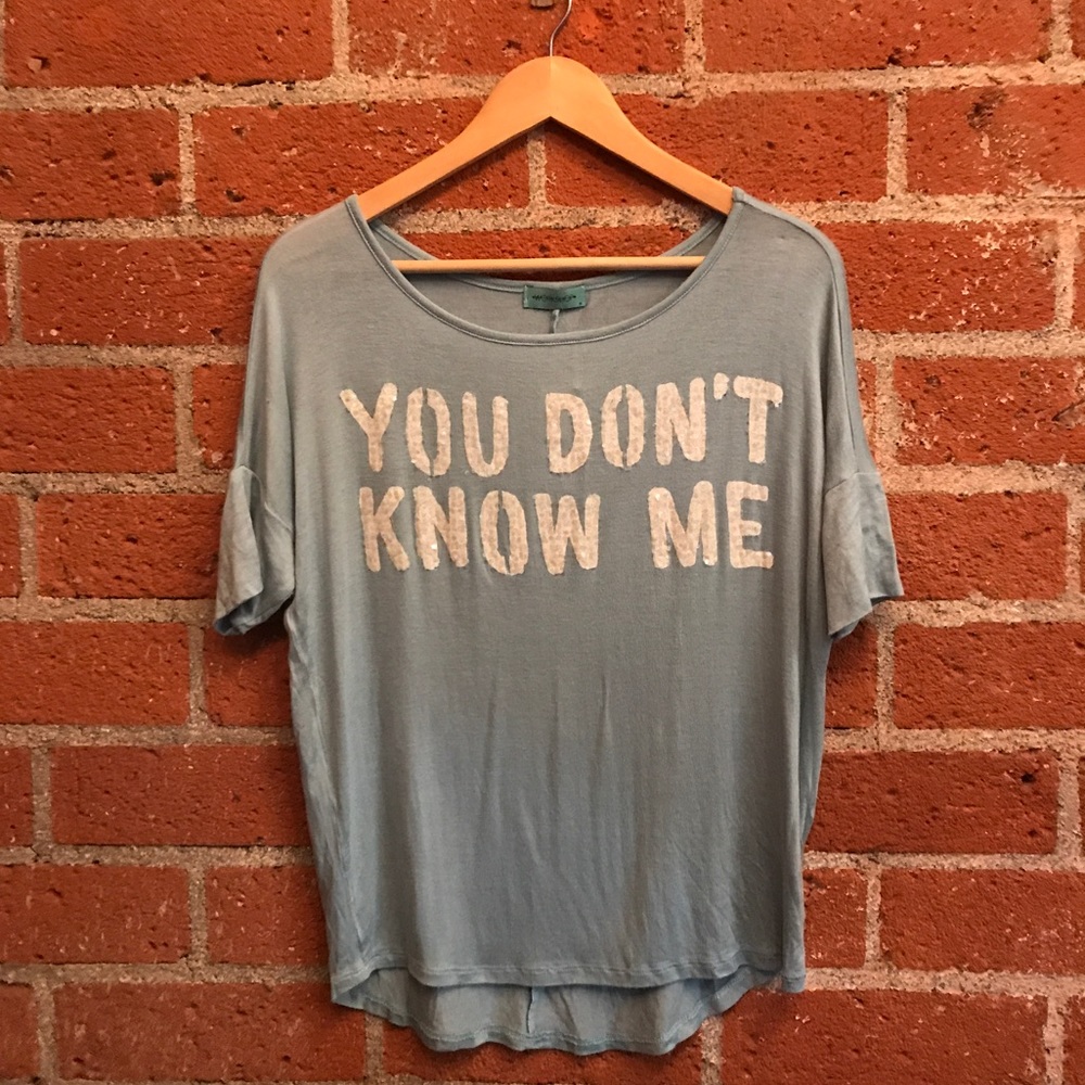 Pac Sun rayon jersey tee with sequin screen